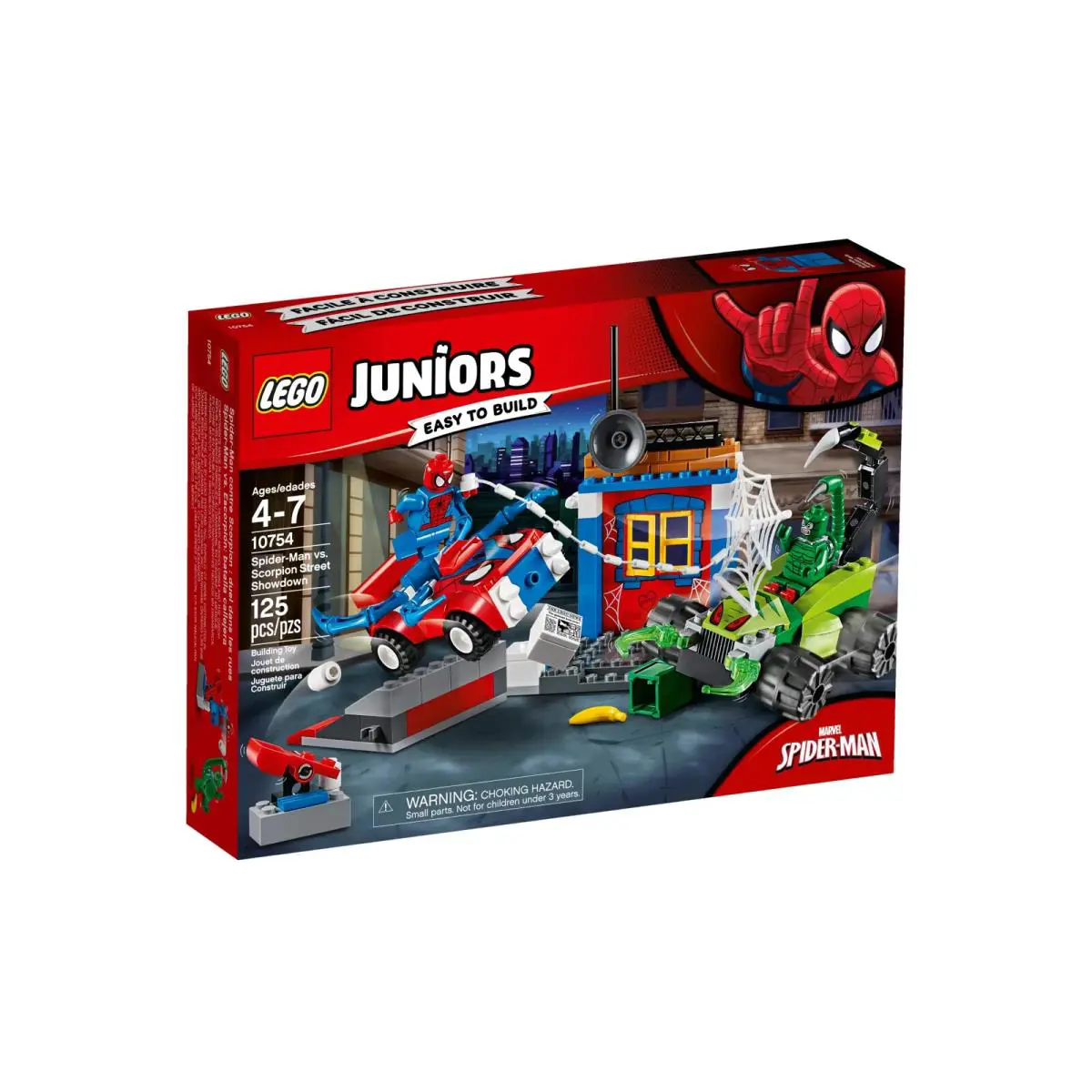 Lego Spider-man Vs. Scorpion Street Showdown 10754 Juniors Building Set
