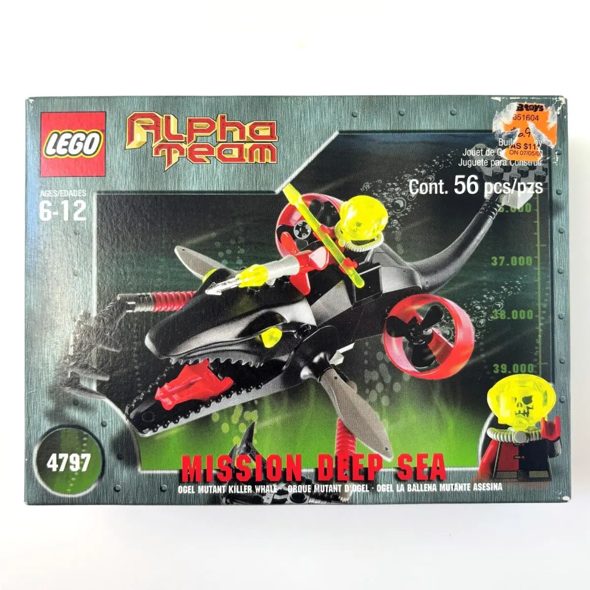 Lego Alpha Team Mission Deep Sea Ogel Mutant Killer Whale 4797