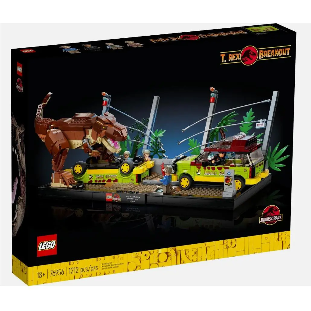 Lego Jurassic Park T Rex Breakout 76956 Dinosaur 4 Unique Minifigs