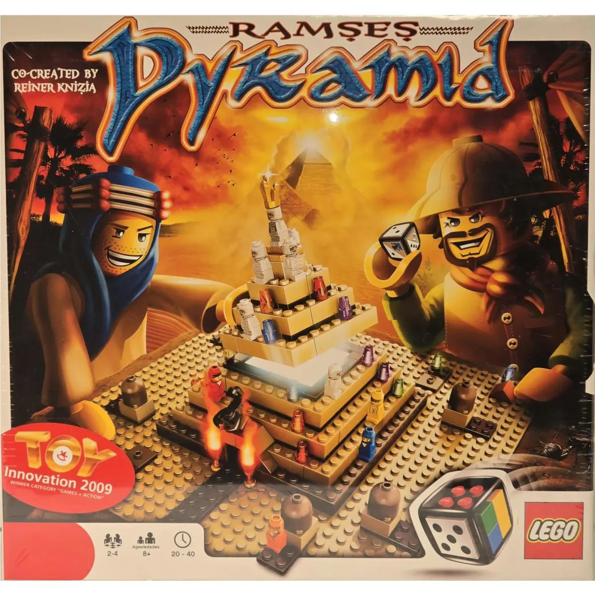 Lego Ramses Pyramid 3843 Board Game 2009 Complete Retired Set 217 Pc