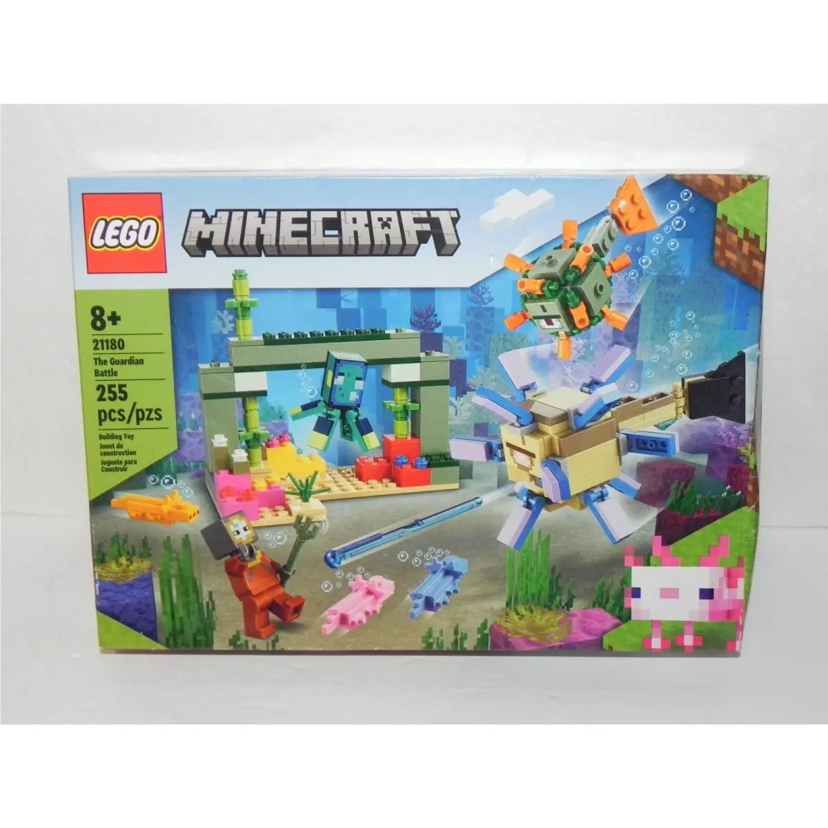 Lego 21180 Minecraft - The Guardian Battle 255 Pcs