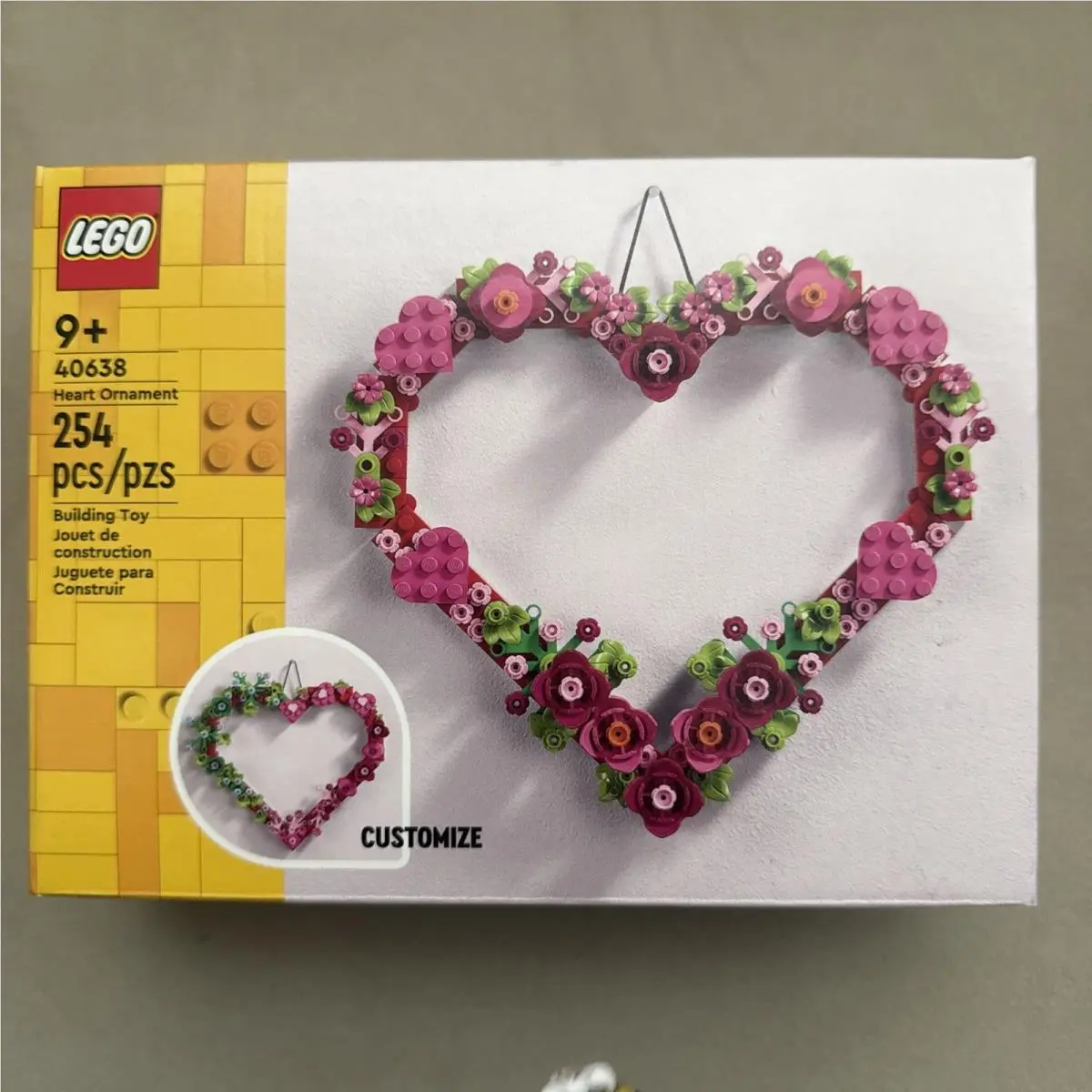 Lego 40638 Heart Ornament Valentine`s Day X3