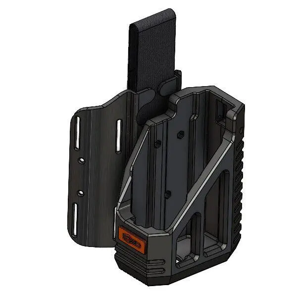 3D Printed Fast Draw Drop Leg Holster For Nerf Rival Kronos Pistol Blaster Black w/black