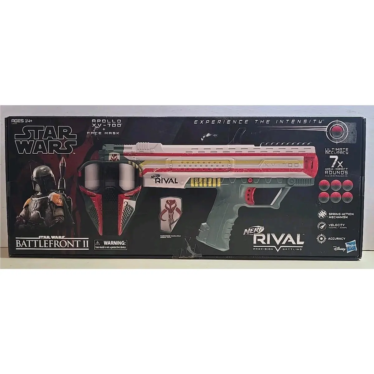 Nerf Rival Star Wars Apollo XV-700 Blaster Face Mask Boba Fett