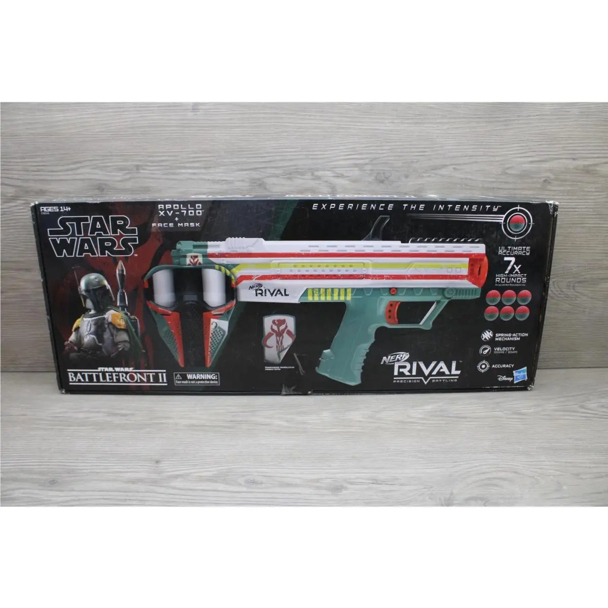 Nerf Rival Star Wars Apollo XV-700 Blaster Face Mask Boba Fett Insignia