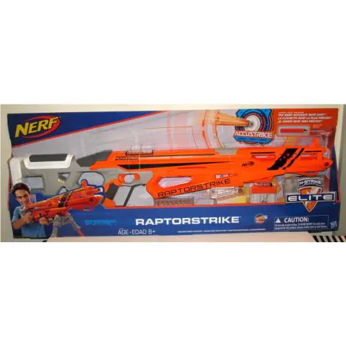 Nerf Raptorstrike N-strike Elite Dart Gun Toy 18 Accustrike Darts Dart Clips