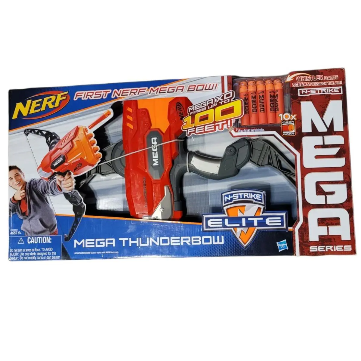 Nerf Elite Mega Thunderbow Bow Arrow Blaster First Issue Large Dart