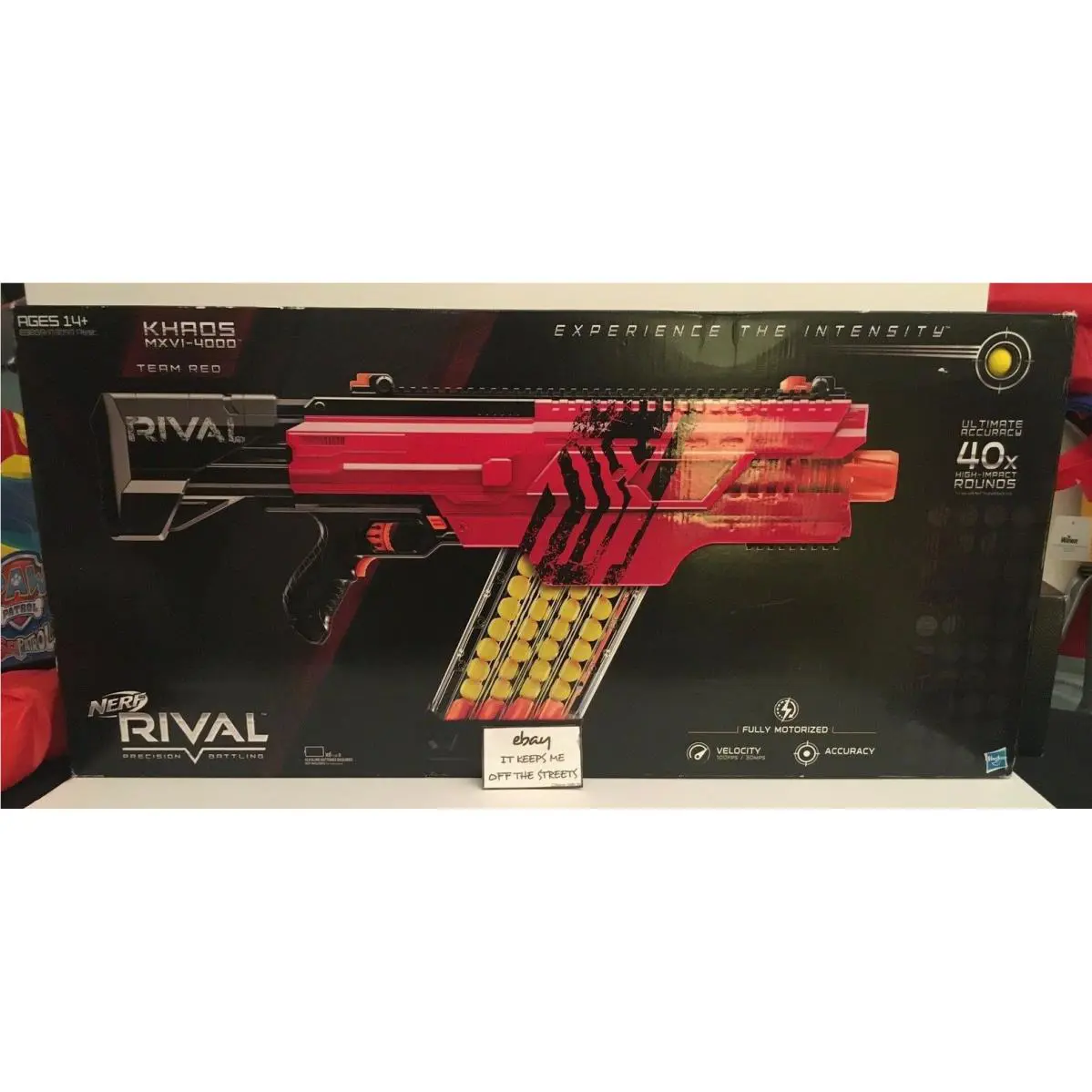 Very Rare - Nerf Rival Khaos MXVI-4000 Blaster Team Red - MY Last One