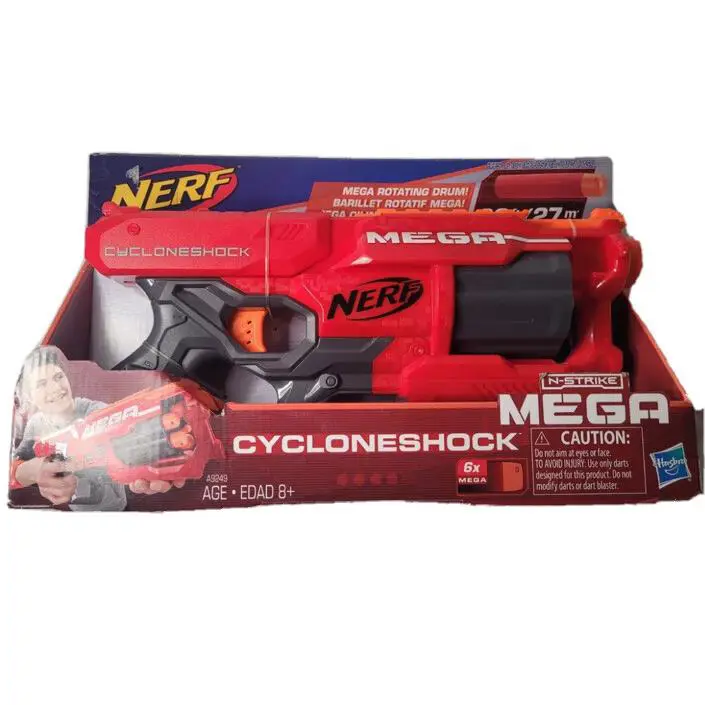 Nerf N-strike Mega Series Cycloneshock Dart Blaster Gun - Red