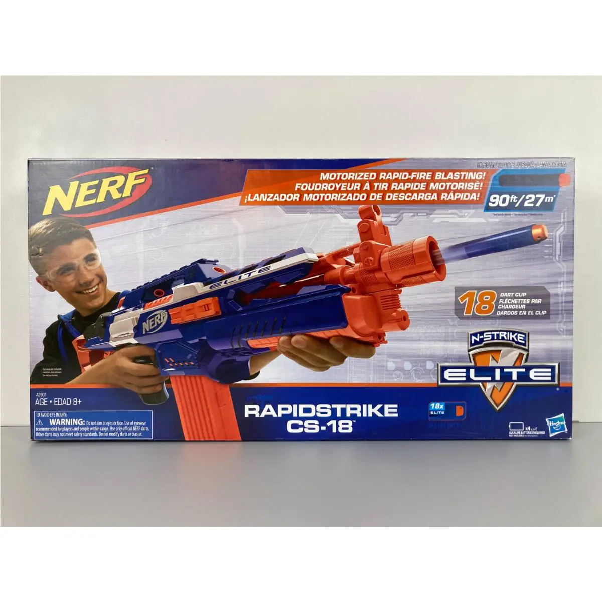 Nerf N-strike Elite Rapidstrike CS-18 Auto Blaster 2017 Rare Collectible