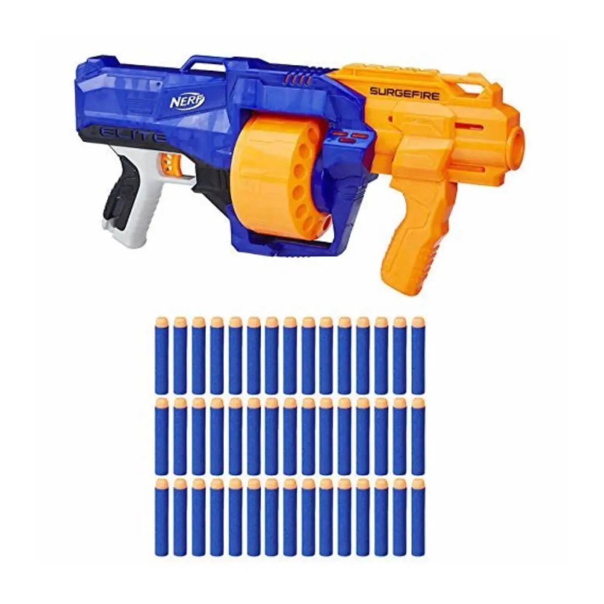 Nerf N-strike Elite Surgefire Rotating Drum w 45 Foam Darts