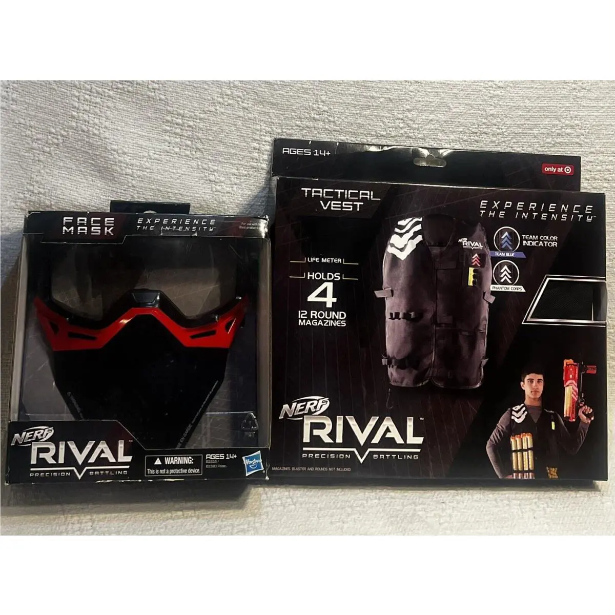 Nerf Rival Tactical Vest -with Team Red Nerf Rival Face Mask