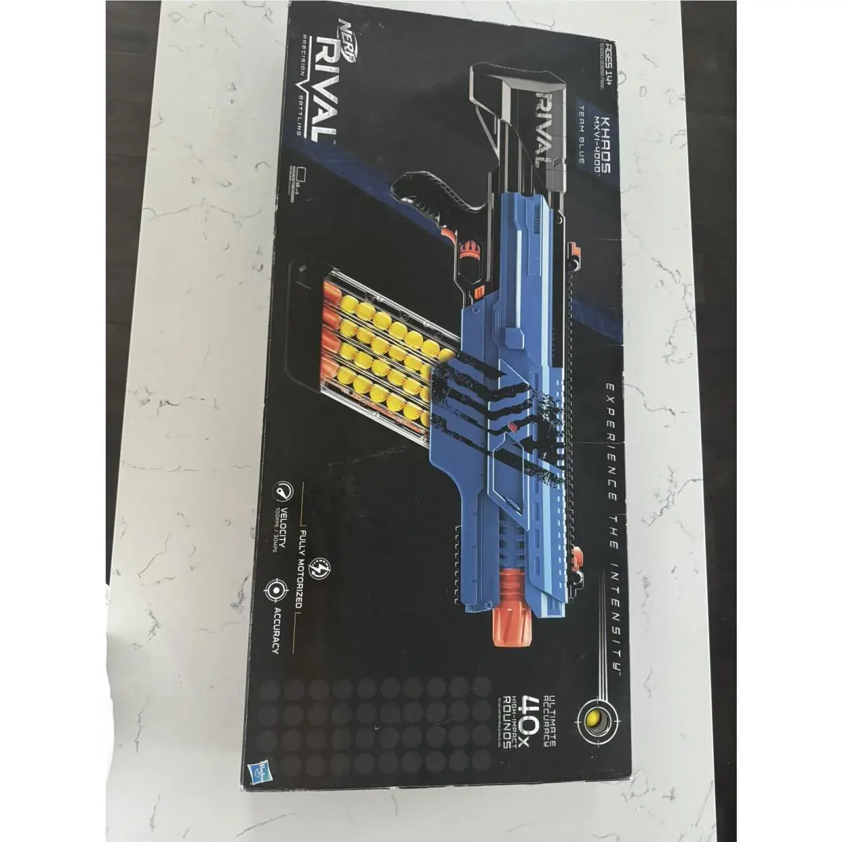 Very Rare - Nerf Rival Khaos MXVI-4000 Blaster Team Blue