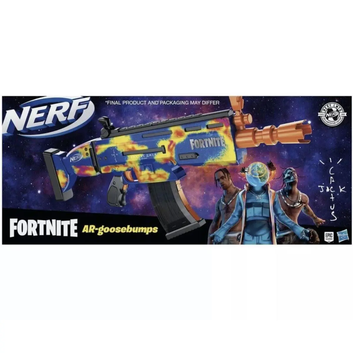 Travis Scott Ar-goosebumps Nerf Elite Dart Gun Blaster