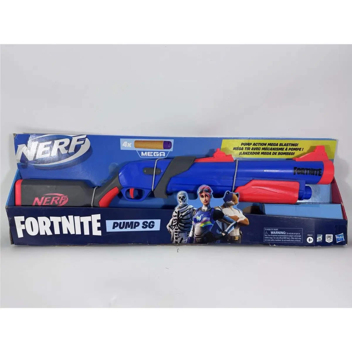 Nerf Fortnite Pump SG Blaster Pump Action Mega Dart Blasting Breech Load