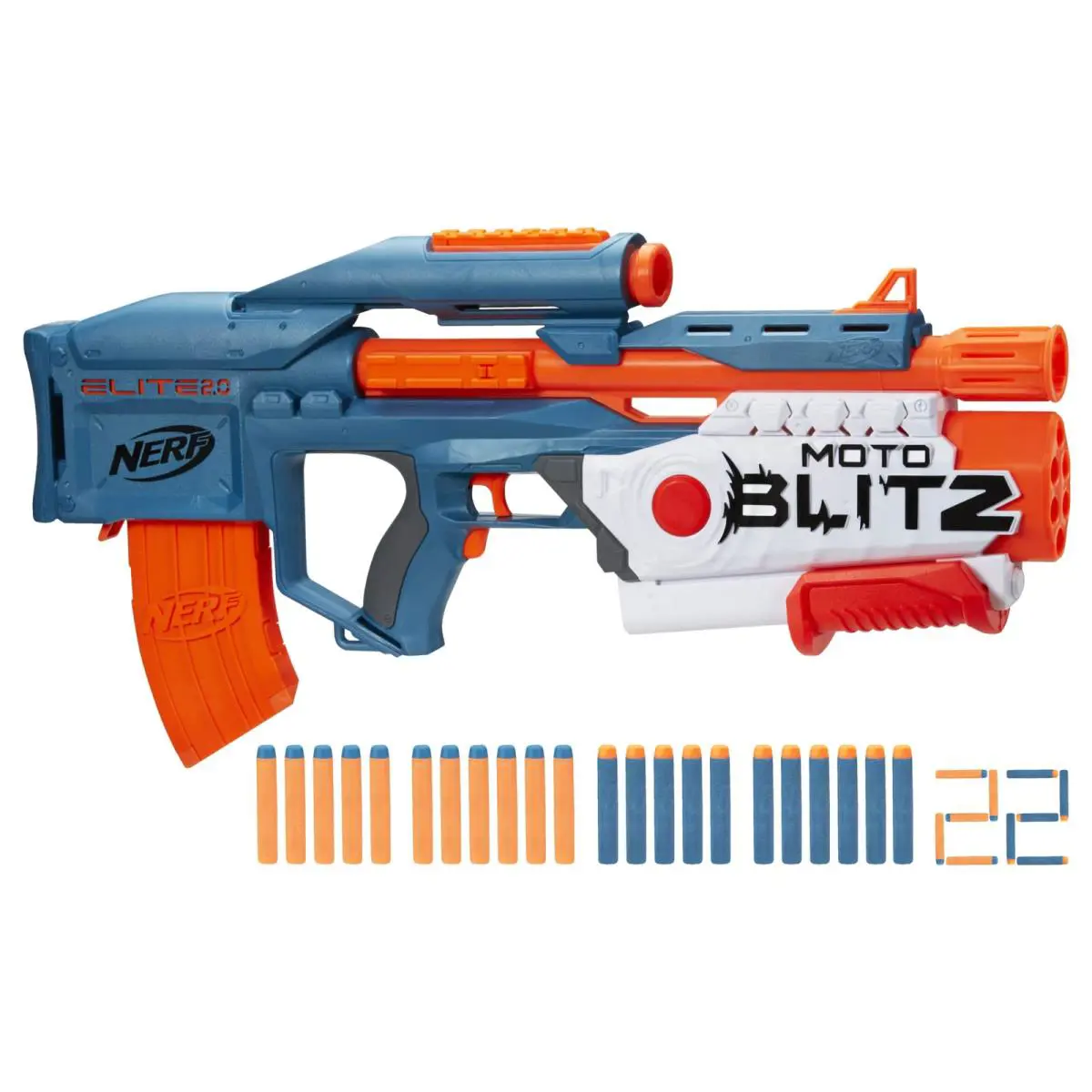 Nerf Elite 2.0 Motoblitz Blaster Airblitz Motorized Dart Toy For Kids 8 and Up