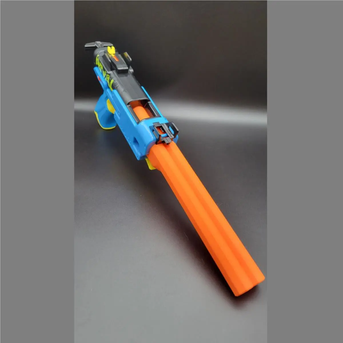 Modded Nerf Rival Fate Double Shot Barrel Inline Dart Blaster Toy Gun Pistol