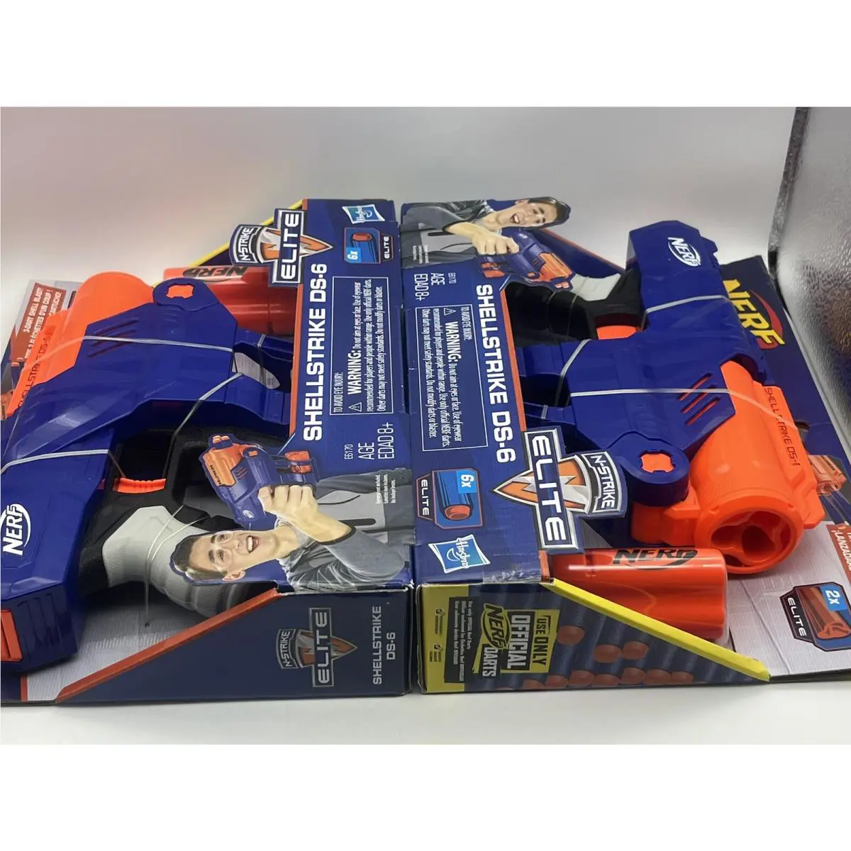 Pair x2 Nerf N-strike Elite Shellstrike DS-6
