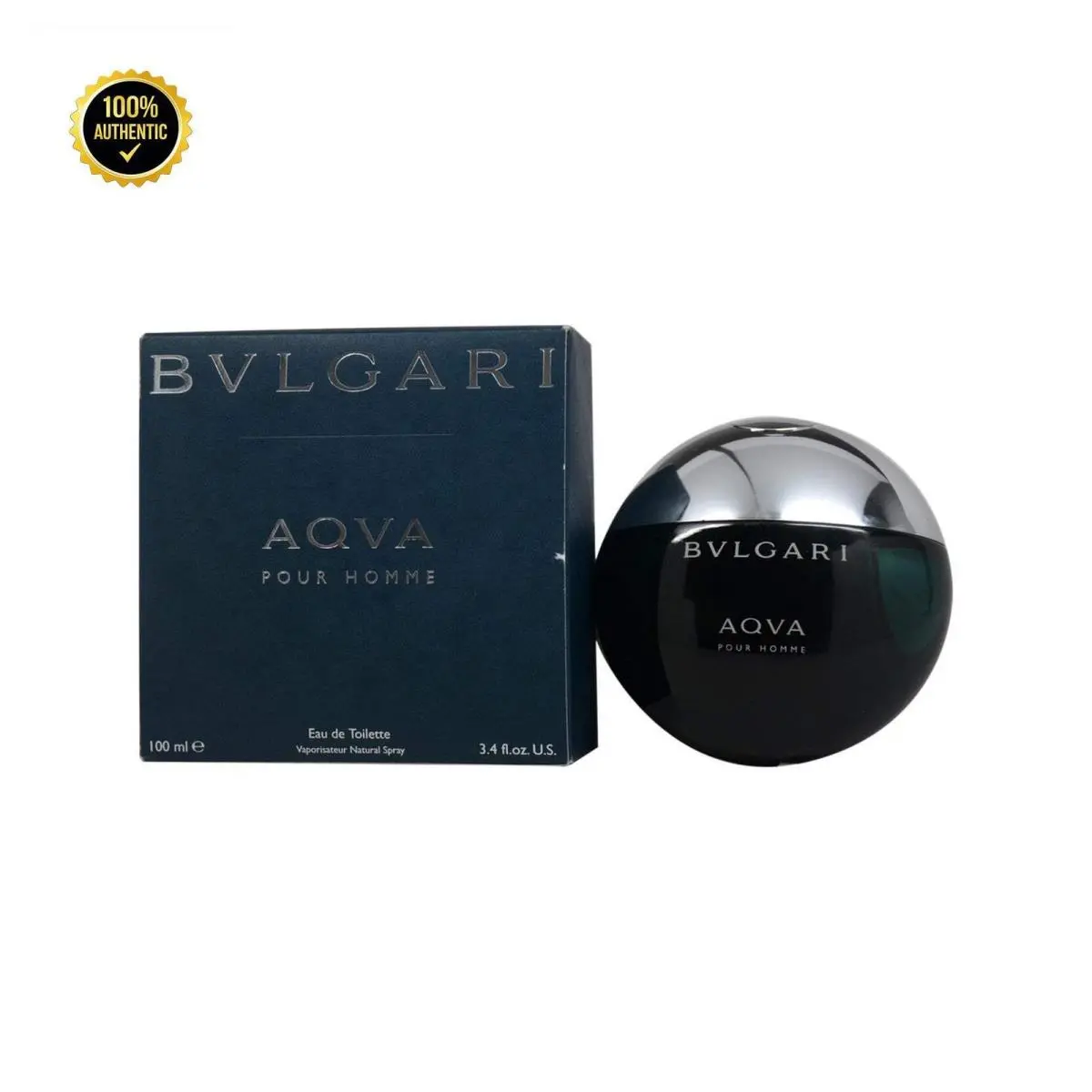 Aqua 3.4oz Edt Spray For Men by Bvlgari
