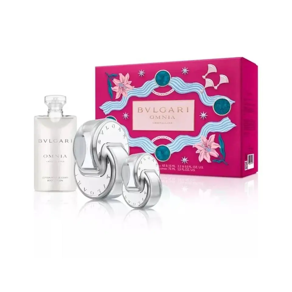 Bvlgari Omnia Crystalline Edt Spray For Women 3PCS Gift Set
