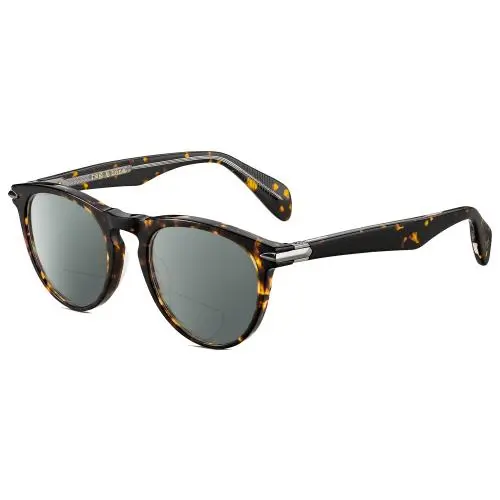 Rag Bone 7003 Unisex Polarized Bifocal Sunglasses Tortoise Havana Gunmetal 51 mm