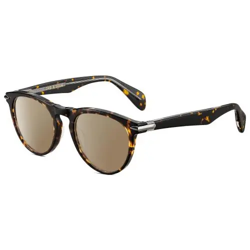 Rag Bone 7003 Unisex Polarized Sunglasses Tortoise Havana Gunmetal 51mm 4 Option Amber Brown Polar by Rag & Bone