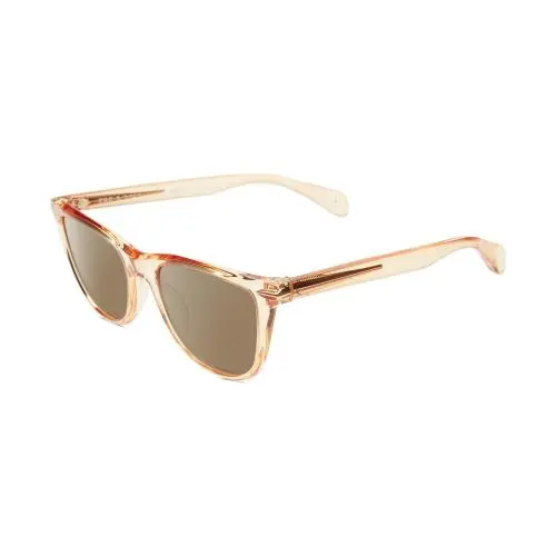 Rag Bone 1051 Womens Polarized Sunglasses in Crystal Peach Orange 53mm 4 Options Amber Brown Polar by Rag & Bone