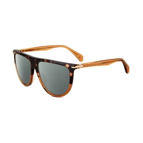 Rag Bone 1056 Unisex Polarized Sunglasses in Havana Tortoise Brown 57mm 4 Option Smoke Grey Polar by Rag & Bone