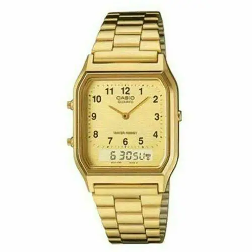 AQ230A-1D AQ230A-7B AQ230GA-9B Men`s Analog Digital Watch Gold by Casio