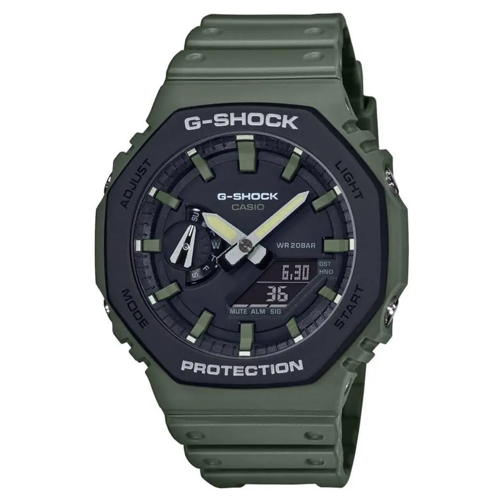 G-shock GA-2110SU-3A Men`s Analog Digital Sport Quartz Watch Green by Casio