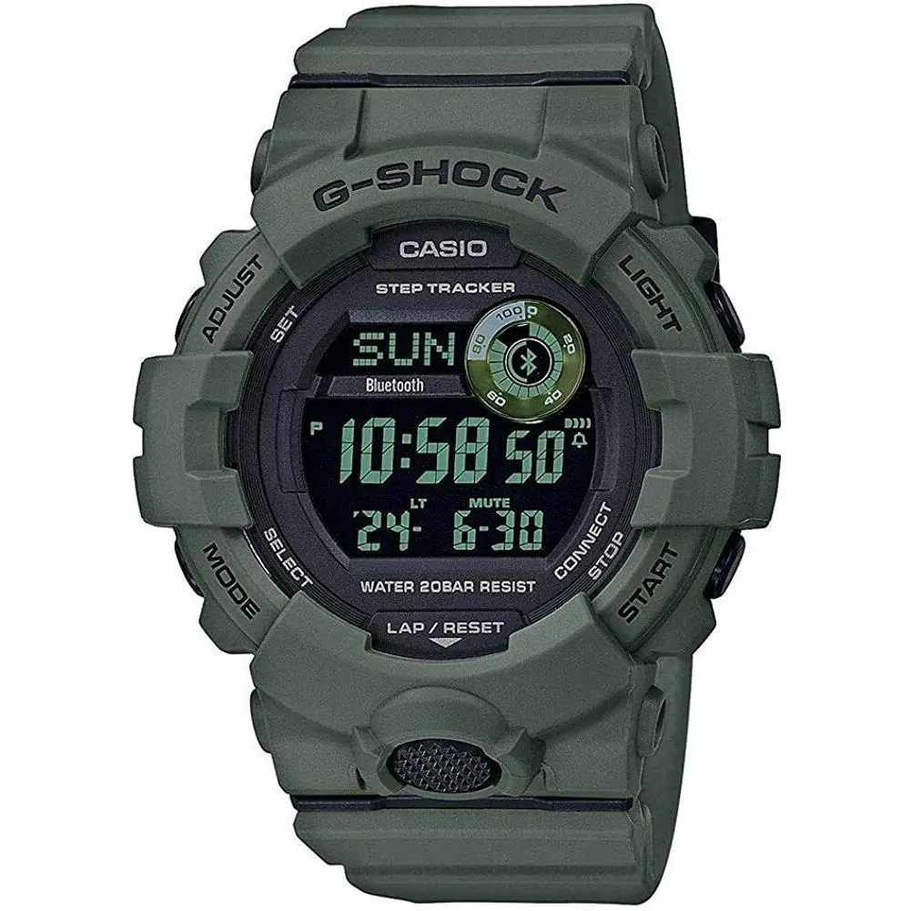 Casio G-shock GBD-800UC-3 Men`s Shock Resistant Digital Watch - Dial: Black, Band: Green