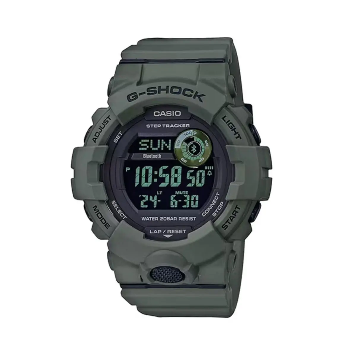Casio G-shock Move GBD-800 Green Trainer Digital Watch GBD800UC-3 - Dial: Black, Band: Green