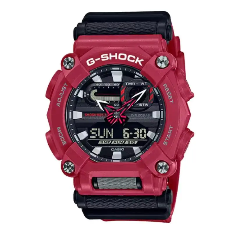 G-shock GA900-4A Ana-digi GA-900 Series Red Rubber Quartz Watch by Casio