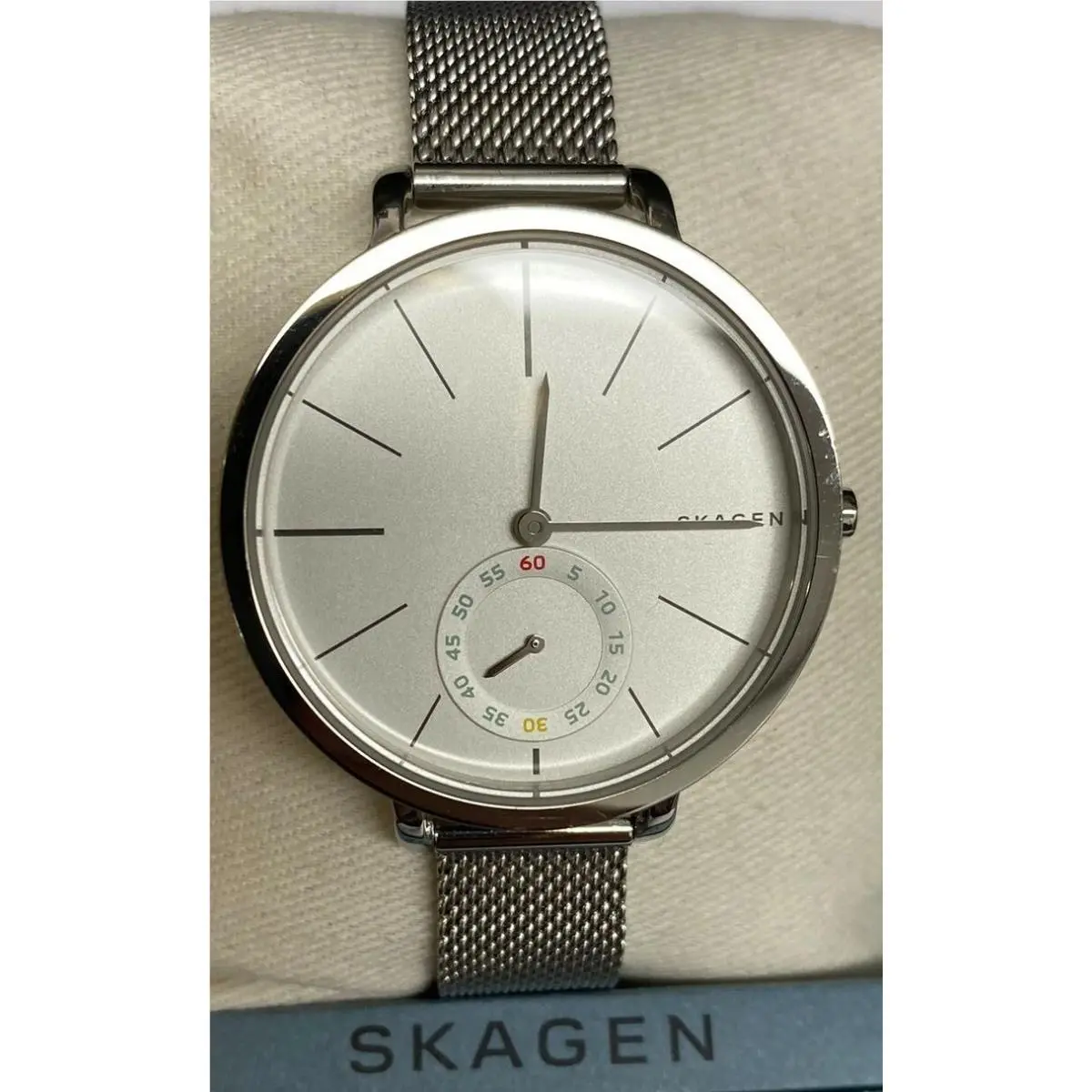 Skagen SKW2358 Hagen White Dial Stainless Steel Women`s Watch - White