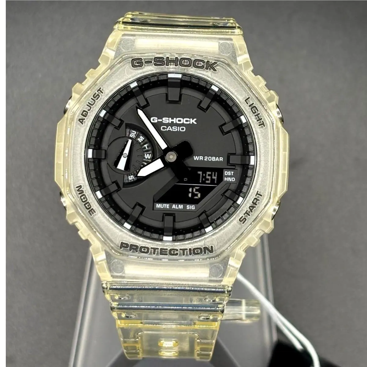 Casio G-shock GA2100SKE-7A Clear Skeleton Watch Nibwt