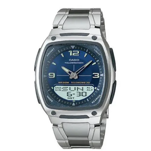 Casio AW81D-2AV Telememo 30 Watch 3 Alarms 10 Year Battery Chronograph