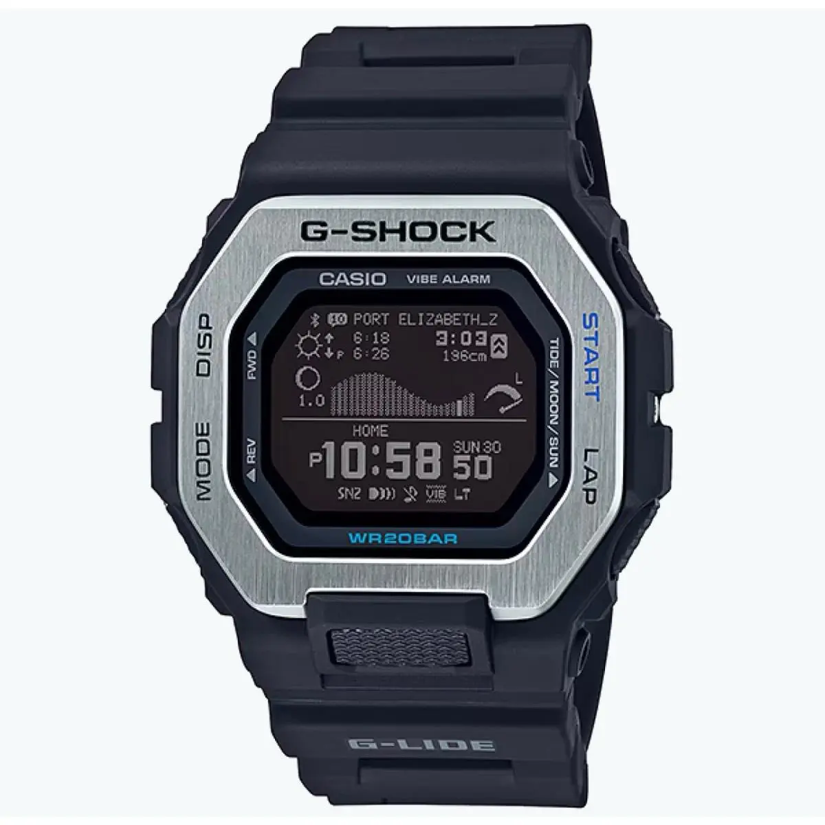 Casio G-shock GBX100-1 Digital GBX-100 Series G-steel Resin Quartz Men`s Watch