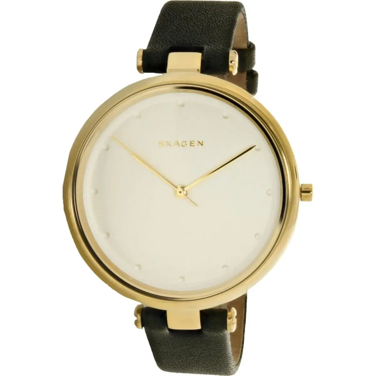 Women`s Tanja SKW2483 Green Leather Analog Quartz Fashion Watch by Skagen