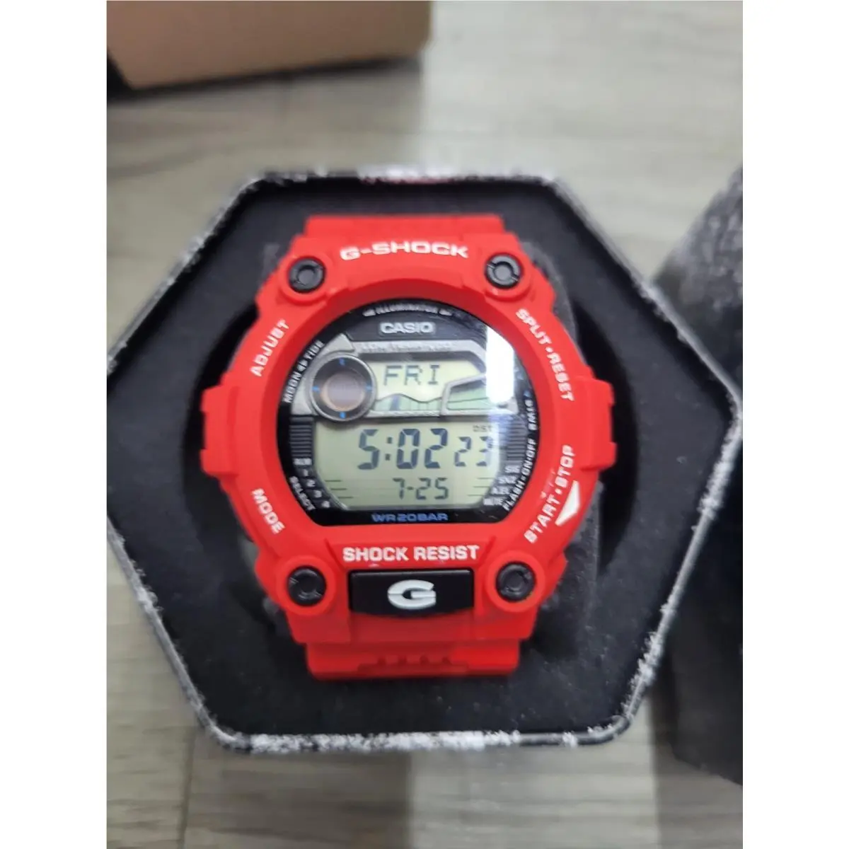G-shock Red 3194 G-7900A-4 Tide/moon Digital Watch by Casio