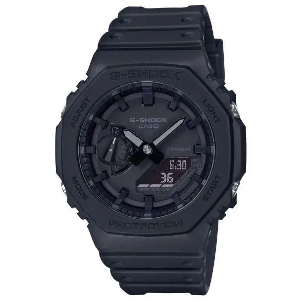 Oak G-shock GA2100-1A1 A/d Digital Carbon Resin Black Out Men`s Watch by Casio