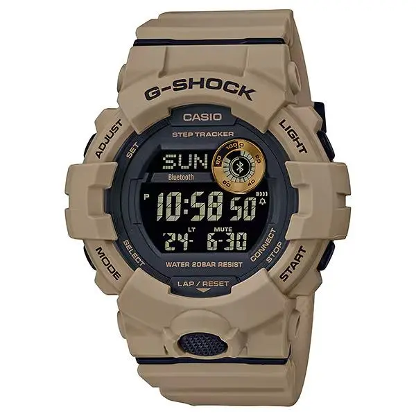 G-shock Black Dial Beige and Band Case Men`s Watch GBD800UC-5 by Casio