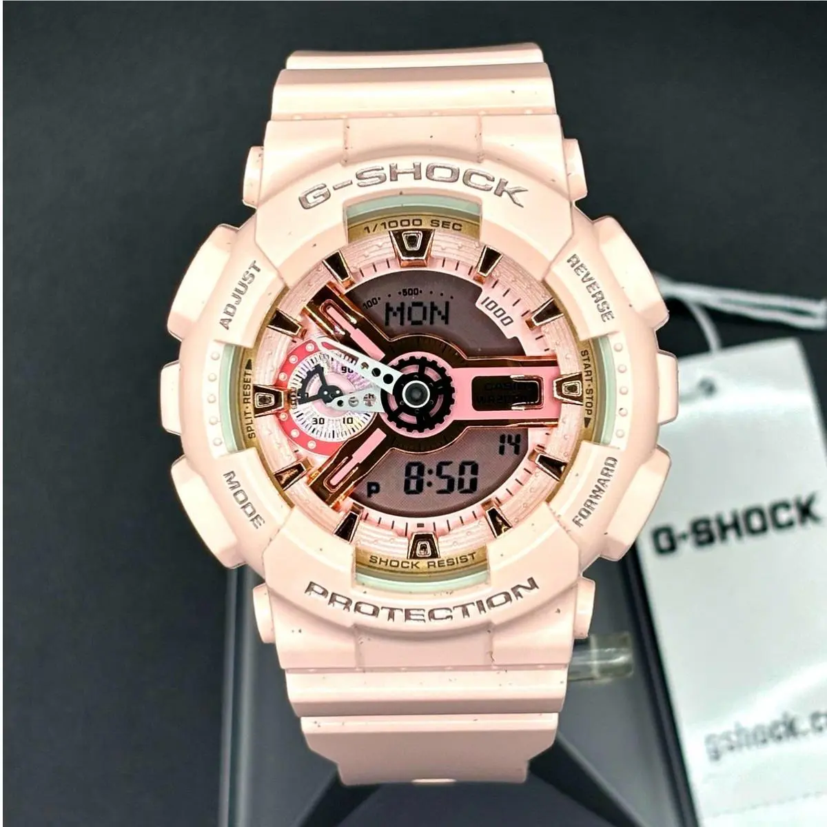 Casio G-shock GMA-S110MP-4A1 Pink Analog Digital Women’s Watch Nibwt - Pink, Dial: Pink, Gray, Band: Pink