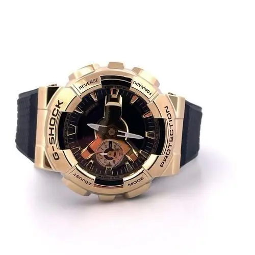 G-shock GM110G-1A9 Gold Ion Plated Case Black Rubber Strap by Casio