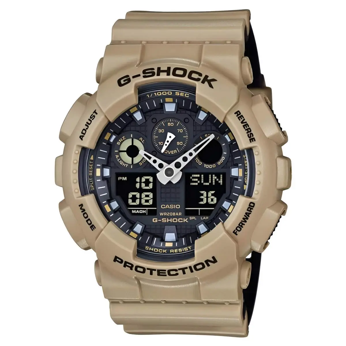 Men`s Watch G-shock Quartz Analog Digital Strap Shock Resistant GA100L-8A by Casio