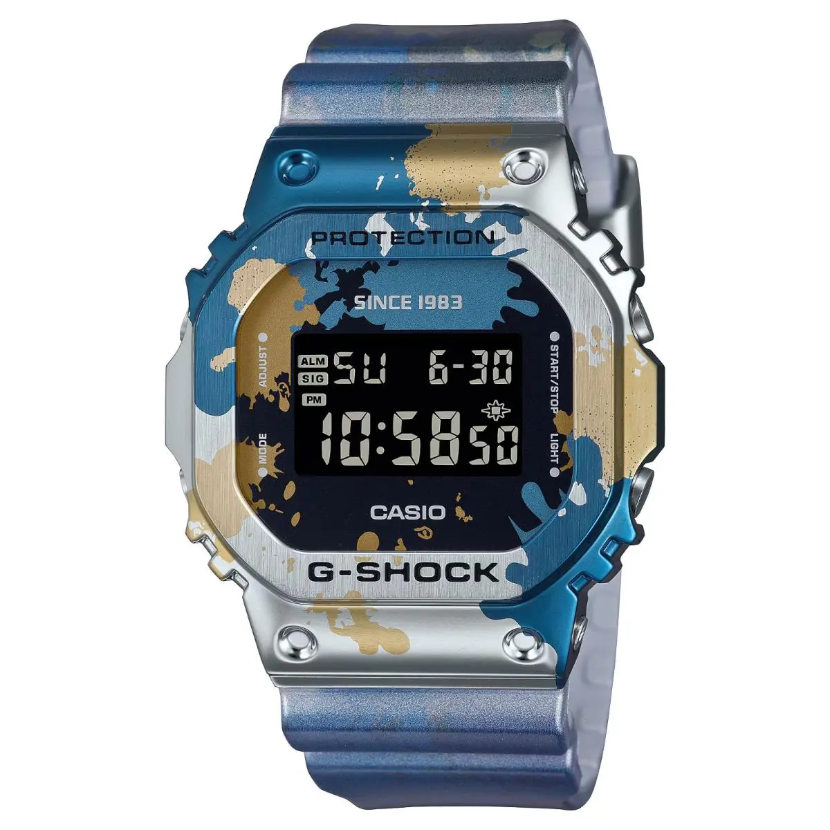 Casio G-shock Digital Multicolor Dial Resin Men`s Watch GM5600SS-1