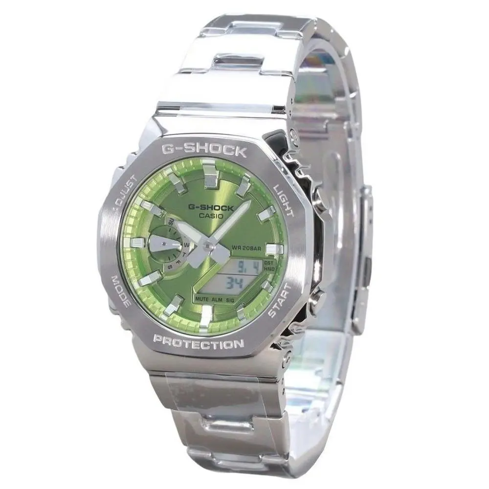Casio G-shock G-steel Analog Digital Green Dial Quartz GM-2110D-3A Men`s Watch