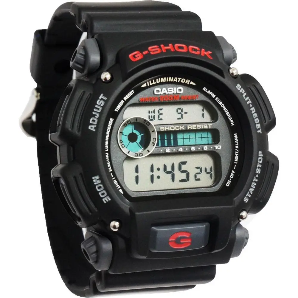 Casio DW9052-1V G-shock 200 Meter Watch Chronograph Resin Strap Alarm