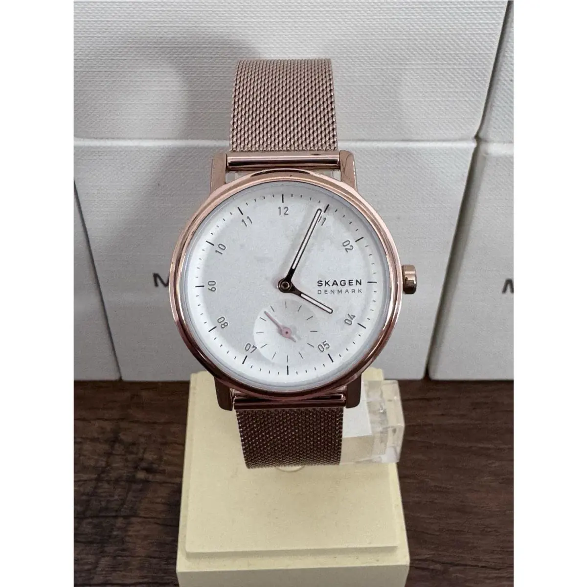 Skagen Women`s Kuppel Lille White Dial Watch - SKW3099