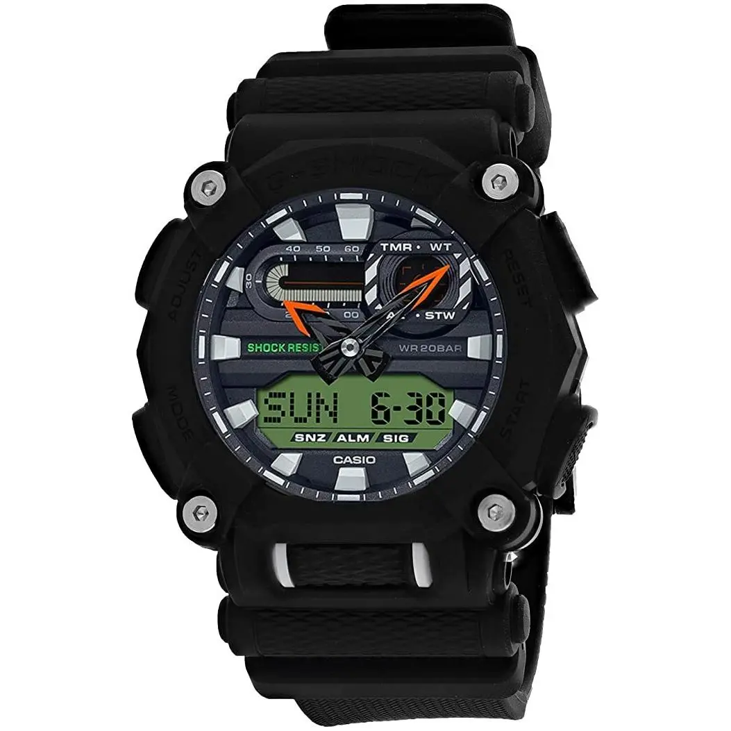 Casio G-shock GA900E-1A3 Spot Yellow Black Digital Analog Watch