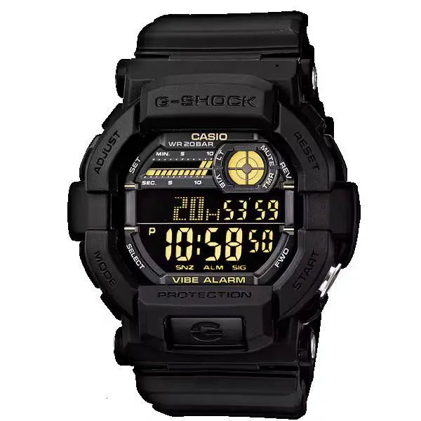 Casio G Shock G Shock Quartz Men`s Wristwatch GD-350-1B Black GD-350 Series